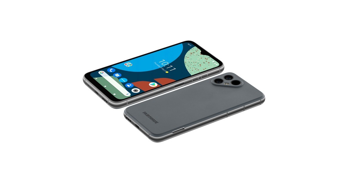 Fairphone 4 128GB, Handy Grau, Android 11, Dual-SIM