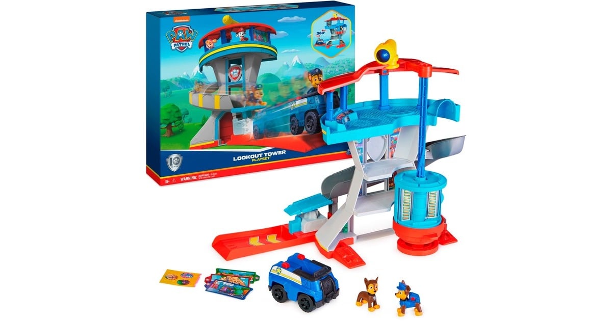 Spin Master Paw Patrol Lookout Tower Hauptquartier Spielset Kulisse