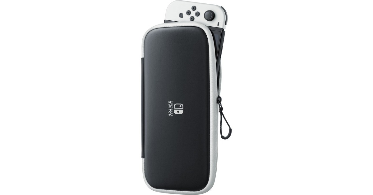 Nintendo -Schutzfolie Switch-Tasche schwarz/weiß &