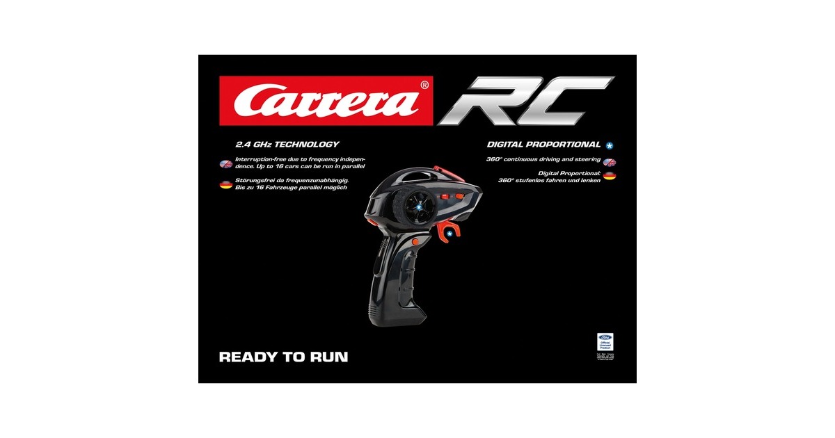 Carrera RC 370142043 2,4GHz Ford F-150 Raptor, r/b Con Controllo Preciso 2.4GHz - Scala 1