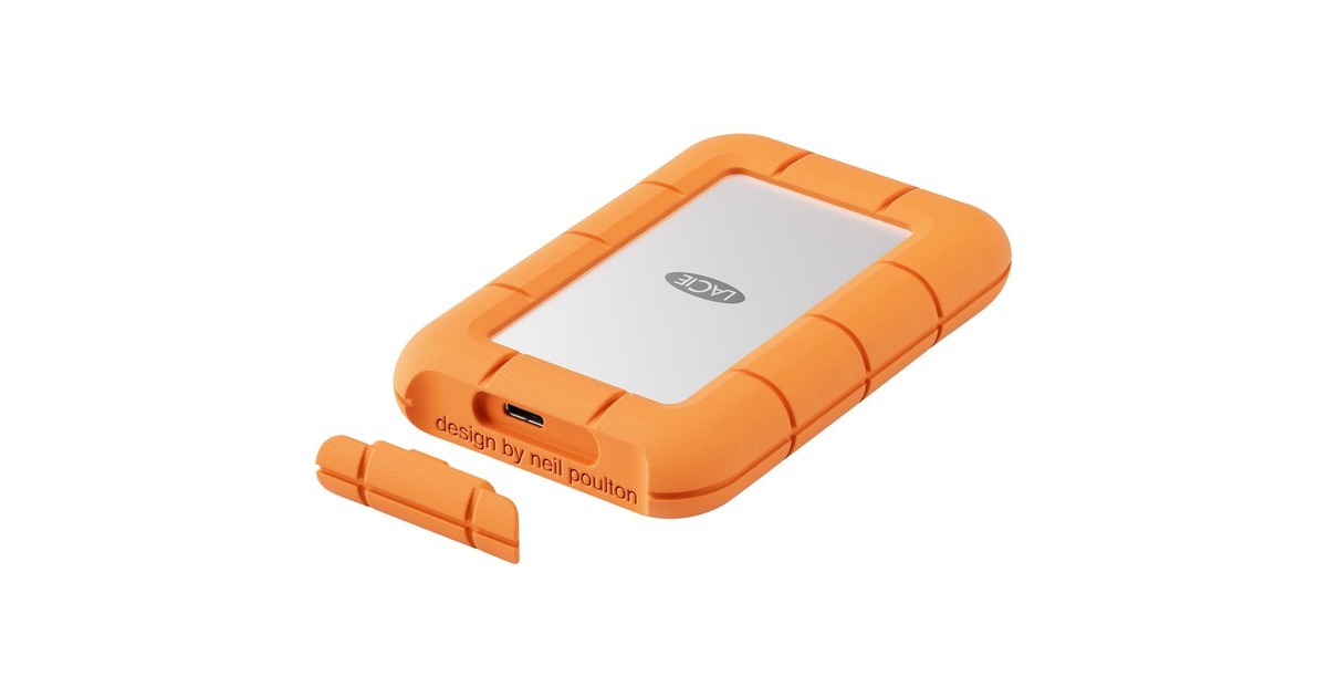 LaCie Rugged Mini SSD 2 TB Externe SSD orange silber USB C 3.2 Gen 2x2 20 Gbit s