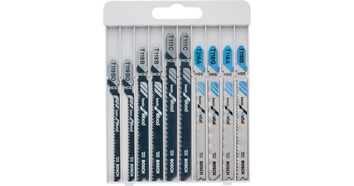 Bosch Stichsageblatt Set Basic For Wood And Metal 10 Teilig