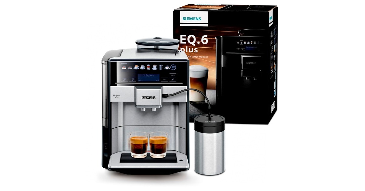 Siemens Te657m03de Eq 6 Plus S700 Siemens TE657M03DE EQ.6 plus s700, Vollautomat edelstahl/schwarz