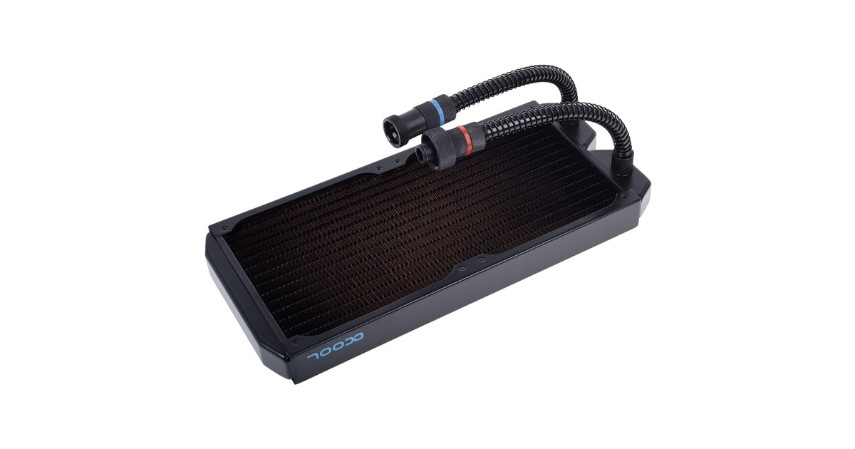 schwarz Alphacool NexXxos Eiswolf//Eisbaer Ready ST30 Full Copper Radiator