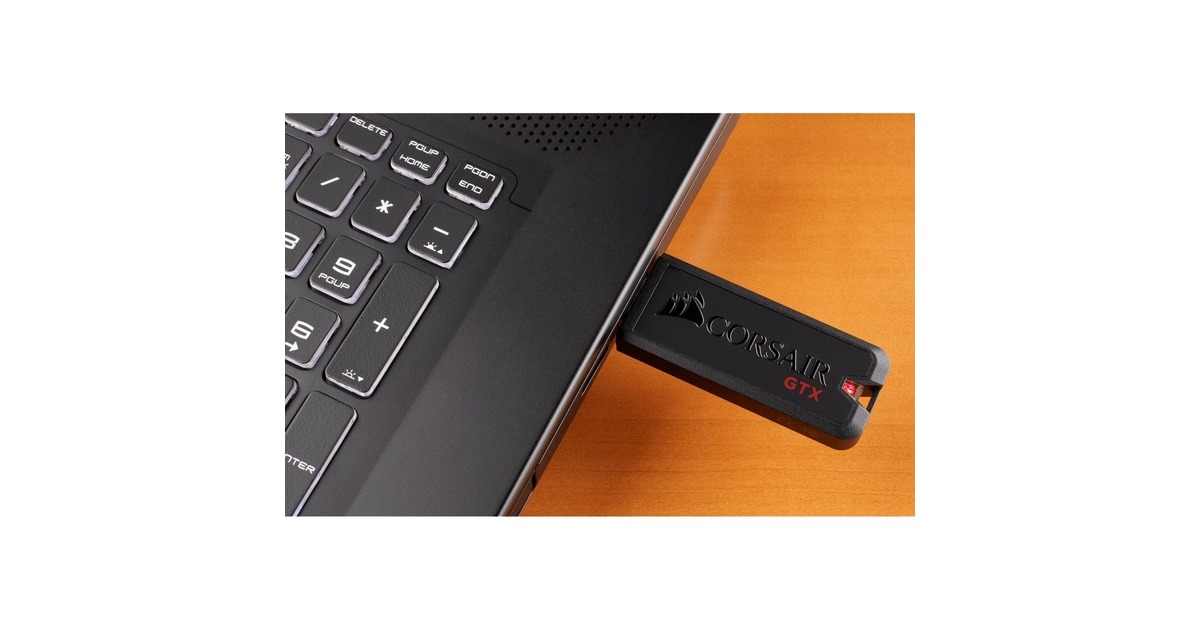 Corsair Flash Voyager GTX 256 GB, USB-Stick schwarz, USB-A Gen