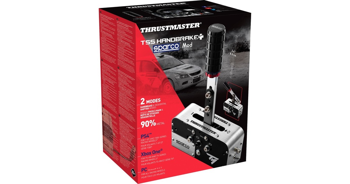 Thrustmaster TSS Handbrake Sparco Mod+ Add-On, Handbremse schwarz/silber