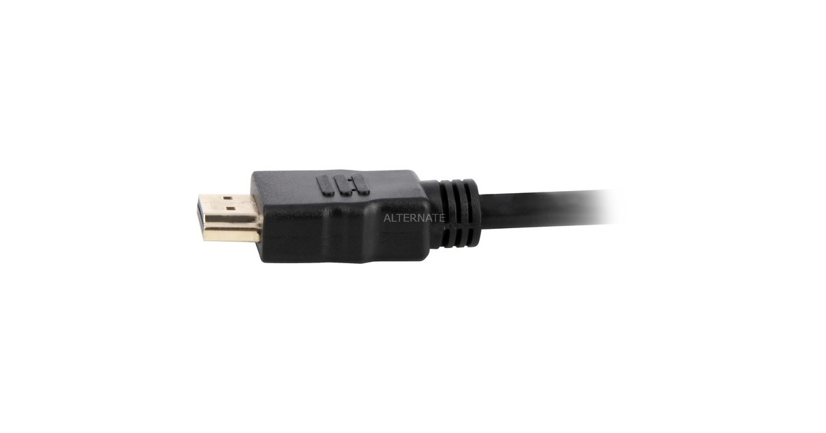 Sharkoon HDMI-Kabel 4K – 2 M Länge, Vergoldete Kontakte, High Speed Mit Ethernet, Für Ultra HD & 3D