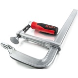 BESSEY Original Ganzstahl-Schraubzwinge GZ50-12KG silber/rot, 500 / 120, mit Klappgriff