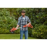 BLACK+DECKER 3-in-1 Multi-Trimmer Set BESTA530CM-QS, Rasentrimmer orange/schwarz, 550 Watt, inkl. Mäher-Chassis