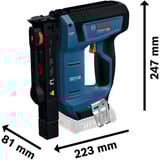 Bosch Akku-Holzklammerer GTH 18V-14 Professional solo, 18Volt, Elektrotacker blau/schwarz, ohne Akku und Ladegerät