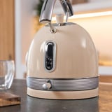 Cecotec Thermosense 420 Vintage Light Beige, Wasserkocher beige/edelstahl, 2.200 Watt, 1,8 Liter