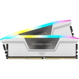 Corsair DIMM 32 GB DDR5-6000 (2x 16 GB) Dual-Kit, Arbeitsspeicher weiß, CMH32GX5M2D6000C36W, Vengeance RGB, INTEL XMP