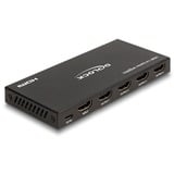 DeLOCK HDMI Splitter 1 x HDMI in zu 4 x HDMI out 4K 60 Hz schwarz