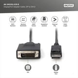 Digitus Adapterkabel DisplayPort > DVI-D schwarz, 3 Meter