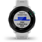 Garmin Forerunner 55, Smartwatch hellgrau/schwarz, 42 mm, Silikon-Armband