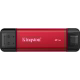 Kingston Dual Portable 2 TB, Externe SSD rot/schwarz