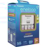 Panasonic Ladegerät eneloop Universal Smart Charger Set weiß, inkl. 4 eneloop Akkus AA