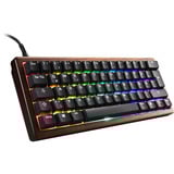 Sharkoon SKILLER SGK50 S4 Gen2 Wood PBT, Gaming-Tastatur holz/schwarz, DE-Layout, Gateron G Pro 3.0 Yellow