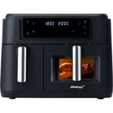 Steba Doppel-Heißluftfritteuse HF 9500 DUO schwarz, 2.400 Watt, 2 Körbe 6 Liter + 3,5 Liter 