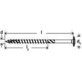 fischer Holzbauschraube PowerFast II 10,0x100 Tellerkopf TX 50 Stück, Teilgewinde, verzinkt