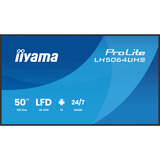 iiyama ProLite LH5064UHS-B1AG, Public Display schwarz (matt), UltraHD/4K, IPS, WiFi, Fernbedienung