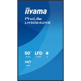 iiyama ProLite LH5064UHS-B1AG, Public Display schwarz (matt), UltraHD/4K, IPS, WiFi, Fernbedienung