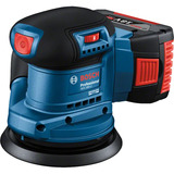 Bosch Professional Akku-Exzenterschleifer GEX 185-LI Professional, 18Volt blau/schwarz, Li-Ion Akku 4,0Ah, Ø 125mm, Koffer