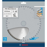 Bosch Professional PRO Multi Material Kreissägeblatt, Ø 210mm, 80Z Bohrung 30mm, für Kapp- & Gehrungssägen