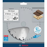 Bosch Professional PRO Wood cordless Kreissägeblatt, Ø 160mm, 24Z Bohrung 20mm, für Akku-Handkreissägen