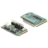 DeLOCK Mini PCIe I/O PCIe full size 1 x Parallel, 2 x Seriel, Schnittstellenkarte 