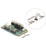 DeLOCK Mini PCIe I/O PCIe full size 1 x Parallel, 2 x Seriel, Schnittstellenkarte 