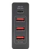 Digitus 4-Port Universal USB-Ladegerät schwarz