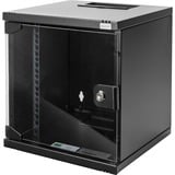 Digitus Netzwerk-Set 254 mm (10") - 6HE, 312 x 300 mm (B x T), IT-Schrank schwarz, 6 Höheneinheiten