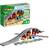 LEGO 10872 DUPLO Eisenbahnbrücke und Schienen, Konstruktionsspielzeug 