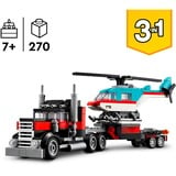 LEGO 31146 Creator 3-in-1 Tieflader mit Hubschrauber, Konstruktionsspielzeug 