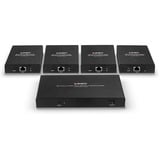 Lindy 4 Port HDMI 4K60 Splitter Extender, HDMI Splitter schwarz, 70m, Cat.6