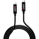 Lindy USB 3.2 Gen 2 Aktivkabel, USB-C Stecker > USB-C Stecker schwarz, 3 Meter, PD, Laden mit bis zu 60 Watt