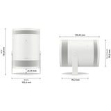 Samsung The Freestyle 2nd Gen. (2023), DLP-Beamer weiß, FullHD, USB-C, HDR