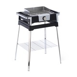 Severin eBBQ Elektrogrill SENOA BOOST S, mit Stand schwarz/edelstahl, 3.000 Watt, mit BoostZone