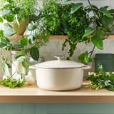 Tefal Ovaler Bräter aus Lov Gusseisen Ø 34cm beige, mit Deckel, 7,2 Liter