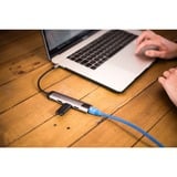 Verbatim USB 3.2 Gen 1 Multiport-Hub, USB-C Stecker > 2x USB-A + USB-C Buchse + HDMI-Buchse + RJ-45 Buchse, USB-Hub silber/schwarz, PD, Laden mit bis zu 100 Watt