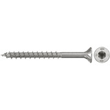 fischer Spanplattenschraube PowerFast II 4,0x60 Senkkopf TX 100 Stück, mit Teilgewinde, Edelstahl A2
