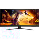 AOC CU34G4, Gaming-Monitor 86.4 cm (34 Zoll), schwarz (matt), WQHD, Fast-VA, Curved, Adaptive-Sync, AMD FreeSync Premium, 180Hz Panel