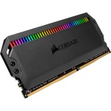 Corsair DIMM 128 GB DDR4-3200 (4x 32 GB) Quad-Kit, Arbeitsspeicher schwarz, CMT128GX4M4E3200C16, Dominator Platinum RGB, INTEL XMP