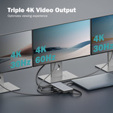 Digitus 11 Port USB-C Dockingstation grau/schwarz