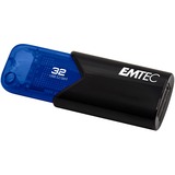 Emtec B110 Click Easy 32 GB, USB-Stick blau/schwarz, USB-A 3.2 Gen 1