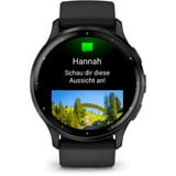 Garmin Venu 3, Smartwatch schwarz/dunkelgrau, 45 mm, schwarzes Silikon-Armband