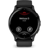 Garmin Venu 3, Smartwatch schwarz/dunkelgrau, 45 mm, schwarzes Silikon-Armband
