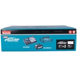 Makita Power Source Kit Li 40V 4Ah, Ladegerät schwarz/blau, 2x Akku BL4025, 1x Schnellladegerät DC40RA, MAKPAC Gr.1