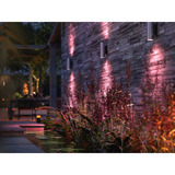 Philips HUE White & Color Ambiance Appear Outdoor Wandleuchte rund, LED-Leuchte silber